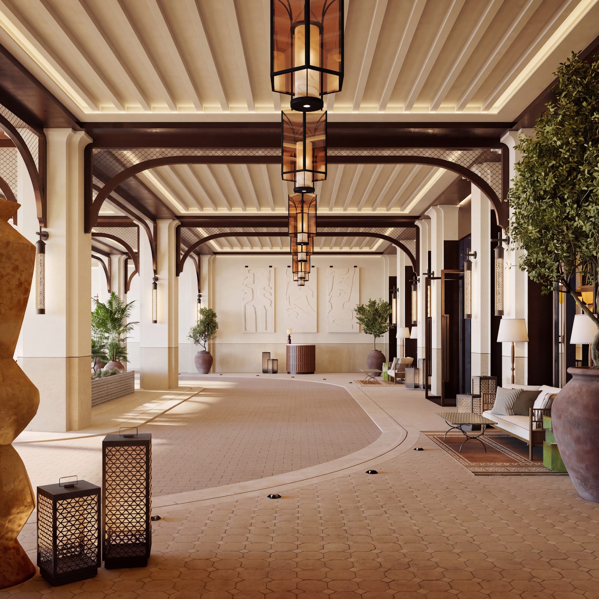 The Bristol, Tangier — hotel interior design by Quintana Partners